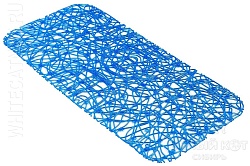 Антискользящий коврик для ванной Lux голубой 72х36 см 0259
