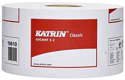 Katrin Classic Gigant S2 2-слойная мягкая туалетная бумага в больших рулонах с перфорацией длина 200 метров