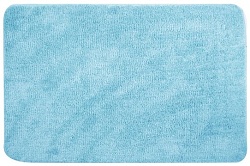 Белый Кот Коврик для ванной комнаты голубой 50 х 80 см