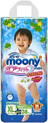 Moony Man трусики для мальчиков XL 12-17 кг 38 шт