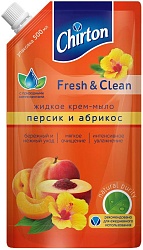 Chirton Жидкое крем-мыло Персик и абрикос в дой-паке 500 мл