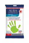 Aura Влажные салфетки с антибактериальным эффектом Ромашка со стикером Рука 15 шт.