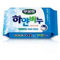 Mukunghwa Отбеливающее хозяйственное мыло Laundry soap для стирки взрослого и детского белого белья кусок 230 г