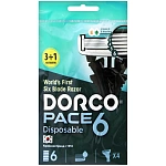 Dorco Pace 6 Станки для бритья одноразовые 4 шт.