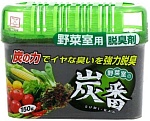 Kokubo Дезодорант-поглотитель неприятных запахов с древесным углём для холодильника (овощная камера) 150 г