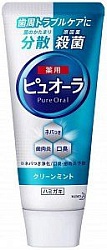 Kao Pure Oral Зубная паста Кристальная мята антибактериальная для профилактики кариеса и гангивита 115 г
