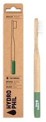 Hydrophil Натуральная зубная щетка из бамбука средней жесткости, зеленая