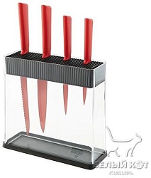 Набор ножей на подставке Kuhn Rikon Colori 4 шт красные 26593