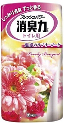 ST Shoushuuriki Жидкий Дезодорант–ароматизатор для туалета  c ароматом розовых цветов 400 мл