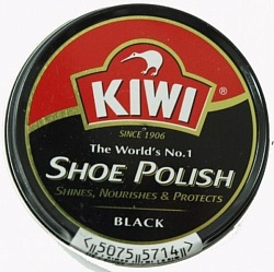 Kiwi крем для обуви в банке Shoe Polish чёрный 50 мл