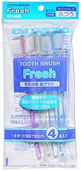 Kyowa Shiko Набор зубных щёток с ультратонкой щетиной Fresh 4 шт