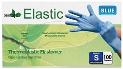 Top Glove Перчатки Elastic одноразовые голубые размер S 100 шт