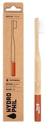 Hydrophil Натуральная зубная щетка из бамбука средней жесткости, красная