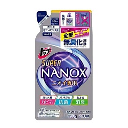 Lion TOP Super NANOX Гель для стирки (концентрат для контроля за неприятными запахами) сменный блок 350 мл