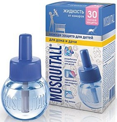 Mosquitall Жидкость от комаров Нежная защита для детей 30 ночей 30 мл