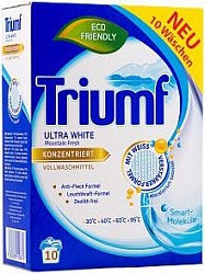 Triumf Ultra White Стиральный порошок концентрированный Эко для белого белья 10 стирок 720 г