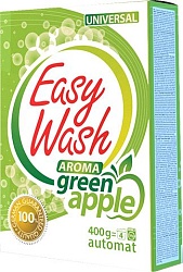 Easy Wash Стиральный порошок автомат Aroma Green Apple 400 г