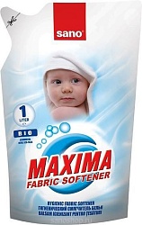 Sano Maxima Смягчитель для белья Bio 5 в 1: аромат, нейтрализация запаха, мягкость, антистатик, лёгкая глажка запасной блок 1 л