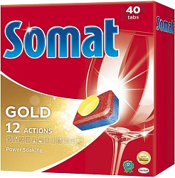 Somat Gold 12 actions Таблетки для посудомоечных машин 40 шт