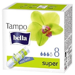 Bella Тампоны гигиенические без аппликатора Premium comfort Super Easy twist 8 шт