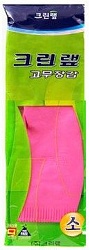 Clean Wrap Перчатки из натурального латекса c внутренним покрытием розовые, размер S, 1 пара