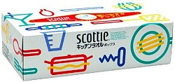 Scottie Тиснённые бумажные кухонные полотенца двухслойные повышенной плотности Crecia 75 pc