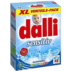 Dalli Sensitive Стиральный порошок без красителей 48 стирок 3,12 кг