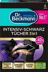 Dr. Beckmann Салфетки для обновления черного цвета и ткани 2 в 1, 6 шт