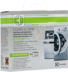 Electrolux Чистящее средство для удаления жира и накипи в стиральных и посудомоечных машинах 10 пакетов x 50 г