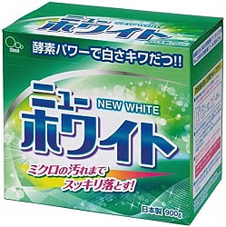 Mitsuei White Стиральный порошок с ферментами отбелиающий для удаления сильных загрязнений аромат свежести 0,9 кг