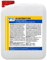 DEC Prof 43 Antibact Dez Моющее средство с антибактериальным эффектом 5 л