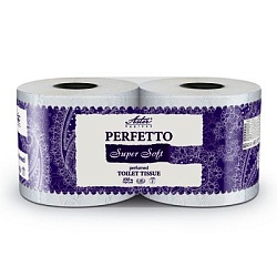 Aster туалетная бумага Perfetto Super Soft 2 рулона 4-хслойная белая