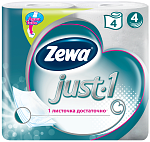 Zewa Just1 Туалетная бумага Цветочный аромат 4 слоя 4 рулона