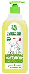 Synergetic Мыло жидкое антибактериальное для мытья рук и тела Имбирь и бергамот 1 л