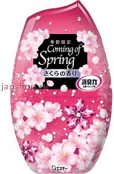 ST Shoushuuriki Жидкий дезодорант–ароматизатор для комнат с ароматом весенней Сакуры 400 мл