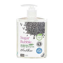 Sugar Bubble Гель для мытья посуды экологичный с ароматом Черного риса 470 мл