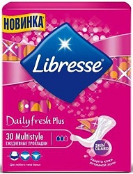 Libresse Прокладки ежедневные Dailyfresh Plus multistyle 30 шт