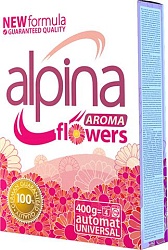 Alpina Стиральный порошок автомат Aroma Flowers 400 г