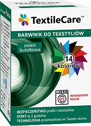 TextileCare "ВСЕ В ОДНОМ" Краска для окрашивания одежды и тканей "темно-зеленый" 350 г