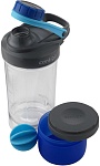 Contigo Фитнес-бутылка с контейнером Shake & Go™ голубая 0,65 л