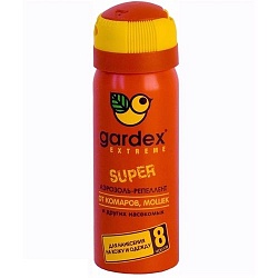 Gardex аэрозоль-репеллент Super от комаров и других насекомых 80 мл