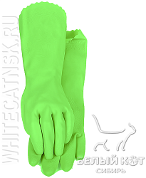 Защитные виниловые перчатки Блеск салатовые размер M