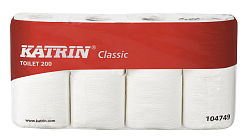 Katrin Classic Toilet 400 2-хслойная мягкая туалетная бумага в стандартных рулонах длина 48 метров, 8 рул.