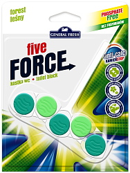 General Fresh Подвеска для очистки и ароматизации туалета Five-Force лесной