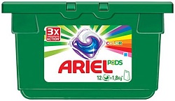 Ariel Liquid Capsules Color Гель для стирки цветных тканей Автомат в растворимых капсулах 12 x 28,8 г
