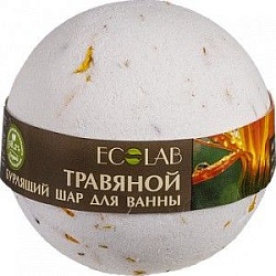 Ecolab Бурлящий шар для ванны Примула и Зелёный чай