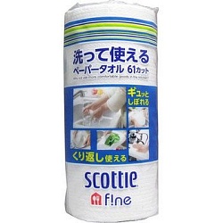 Scottie Многоразовые бумажные полотенца Crecia Scotie Fine 61 лист в рулоне