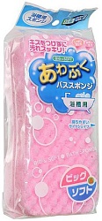 Okazaki Губка для чистки ванн большая розовая 1 шт