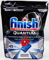Calgonit Finish Quantum Ultimate Капсулы для посудомоечных машин дойпак 45 капсул