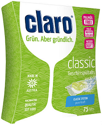 Claro Eco Classic Tabs Таблетки для посудомоечных машин 75 шт